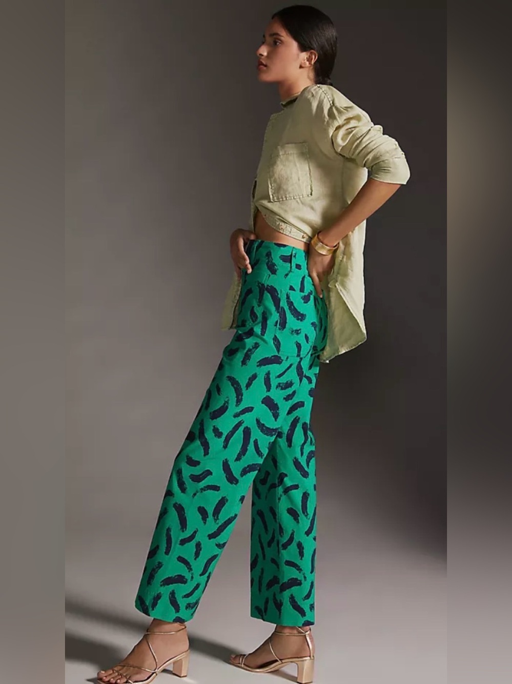 Anthropologie Maeve the Colette trouser pants high waist ankle 29